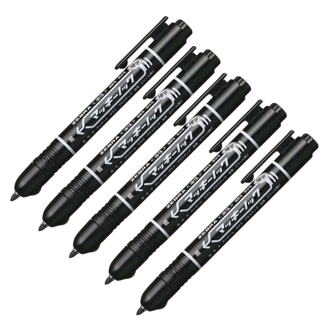 Amazon | 【5本セット】ゼ ブ ラ P-YYSS6-BK5 マッ キーノック 油性